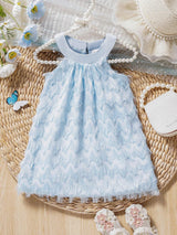 Baby Girls' Elegant Summer Fringed Halterneck Dress, Perfect