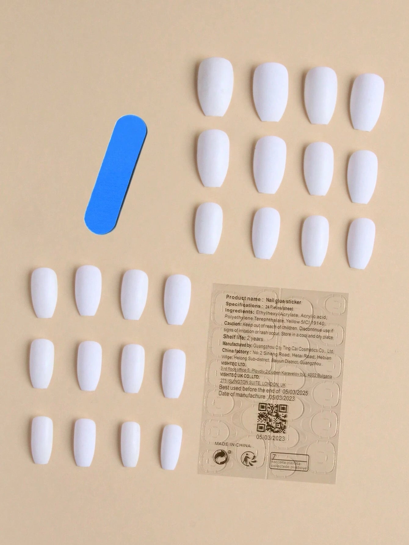 Instantly Upgrade Your Look with 24Pcs Short Coffin Red Matte Solid Fake Nail & 1Sheet Tape & 1Pc Nail File