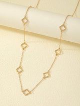 1Pc Fashion Iron Alloy Geometric Decor Long Necklace for Women for Daily Life