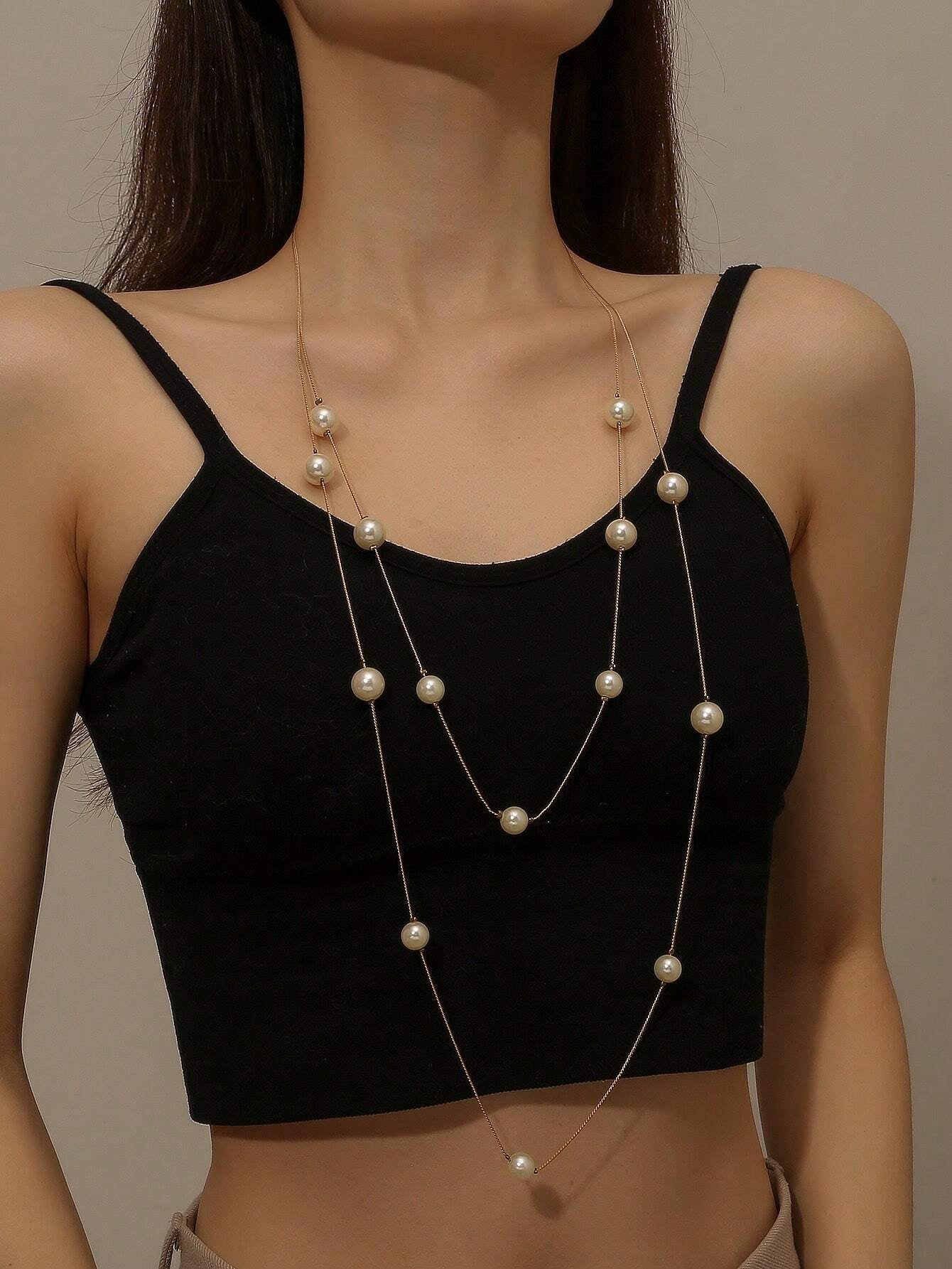 Crystal Decor Layered Necklace
