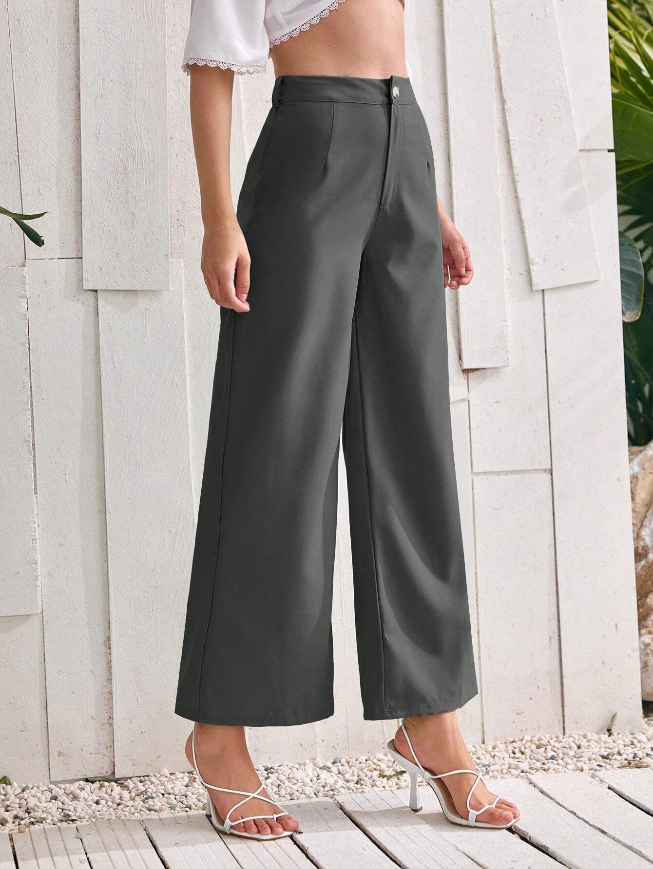 Privé Women'S Solid Color Loose Fit Pants