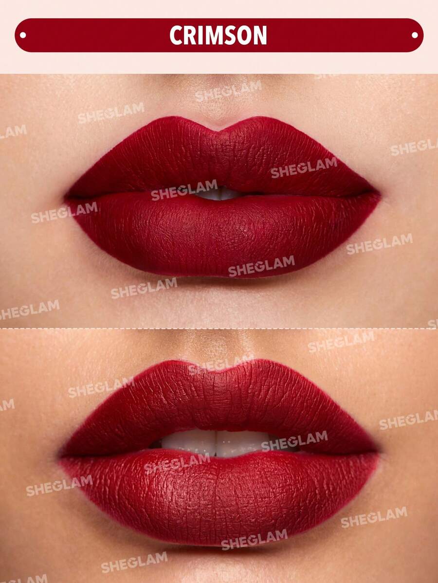 SHEGLAM Crimson أحمر شفاه سائل مطفي