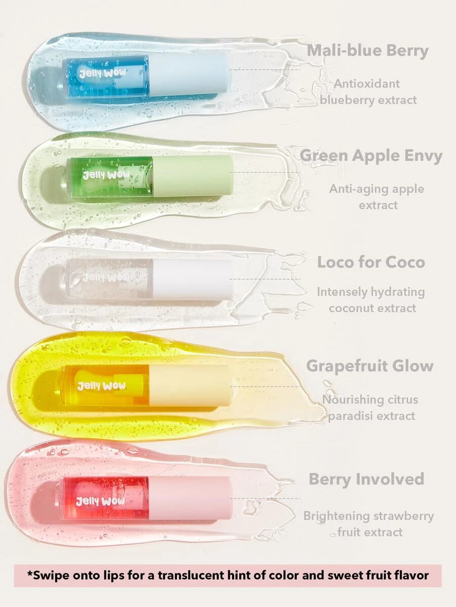 SHEIN SHEGLAM Jelly Wow Blue Berry زيت شفاه مرطب
