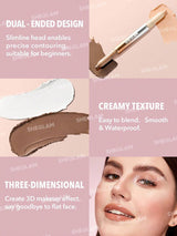 SHEGLAM Fine Line 2-in-1 Nose Contour & Highlight قلم تحديد الأنف