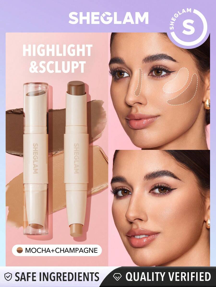 SHEGLAM Mocha & Champagne كونتور كريمي لتحديد ونحت الوجه