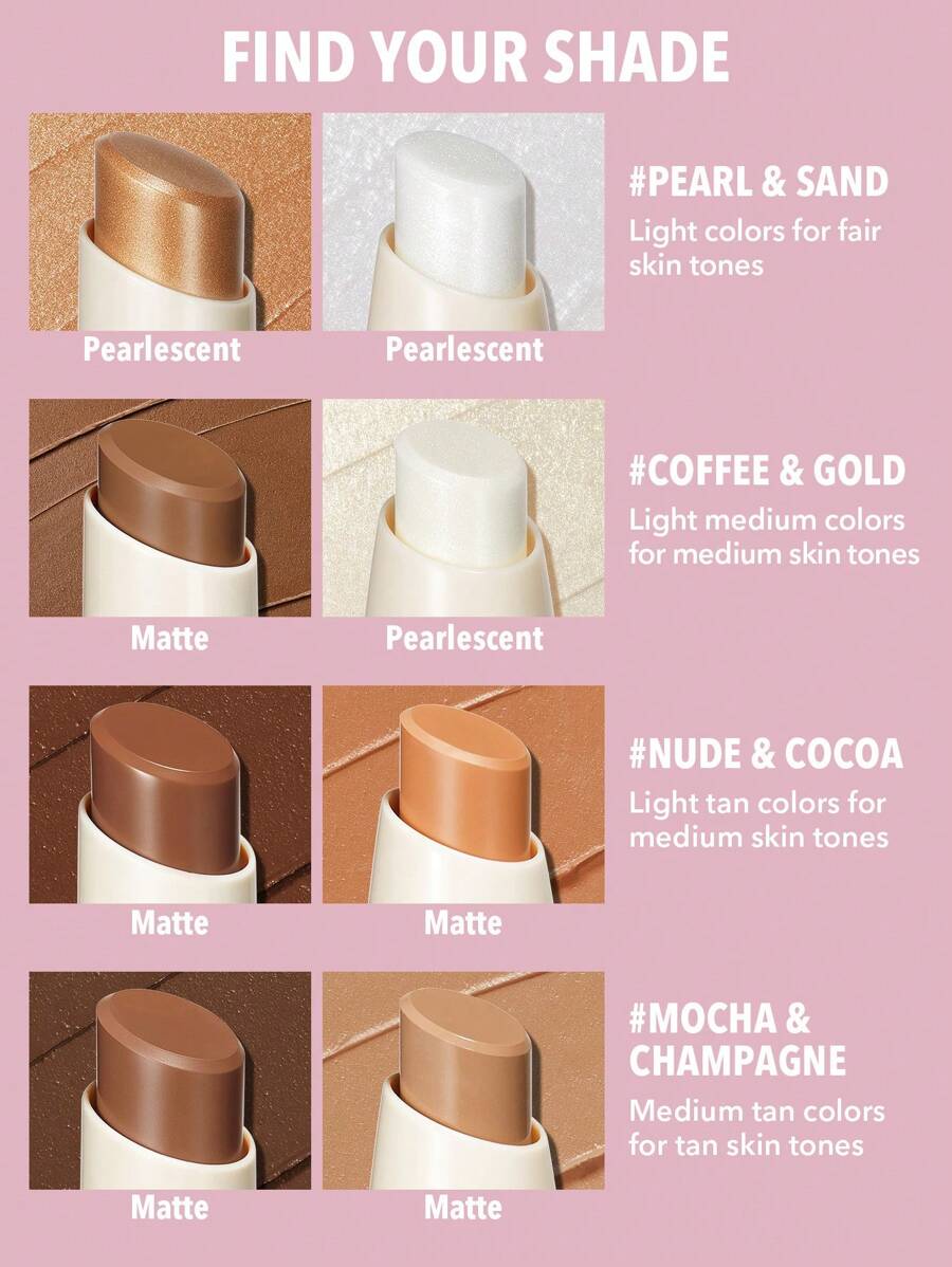 SHEGLAM Mocha & Champagne كونتور كريمي لتحديد ونحت الوجه