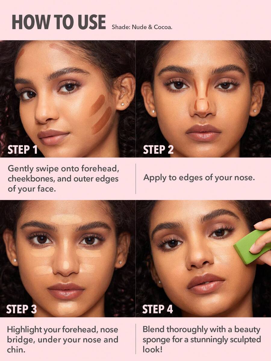 SHEGLAM Mocha & Champagne كونتور كريمي لتحديد ونحت الوجه