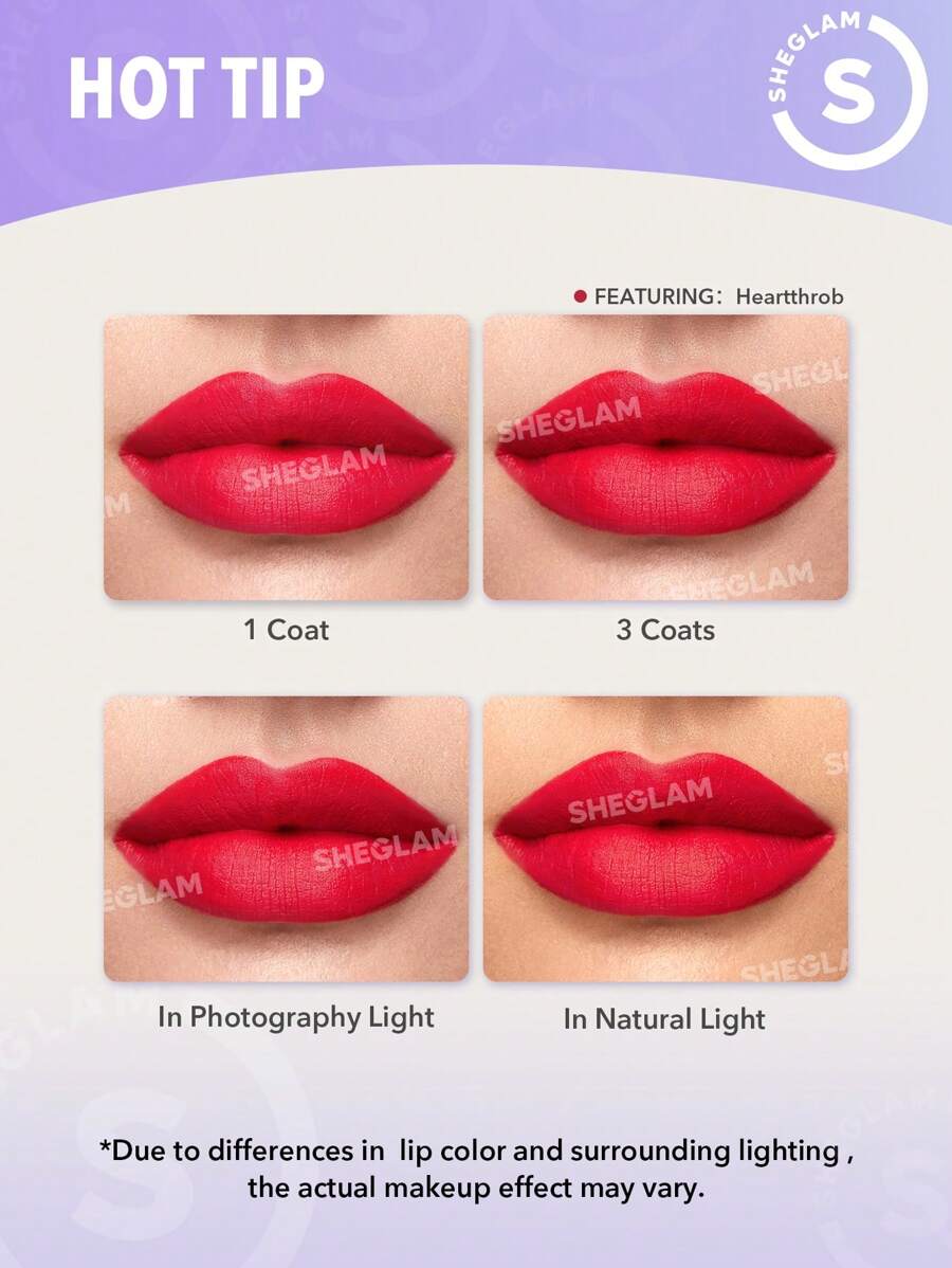 SHEGLAM Matte Allure Millionaire أحمر شفاه