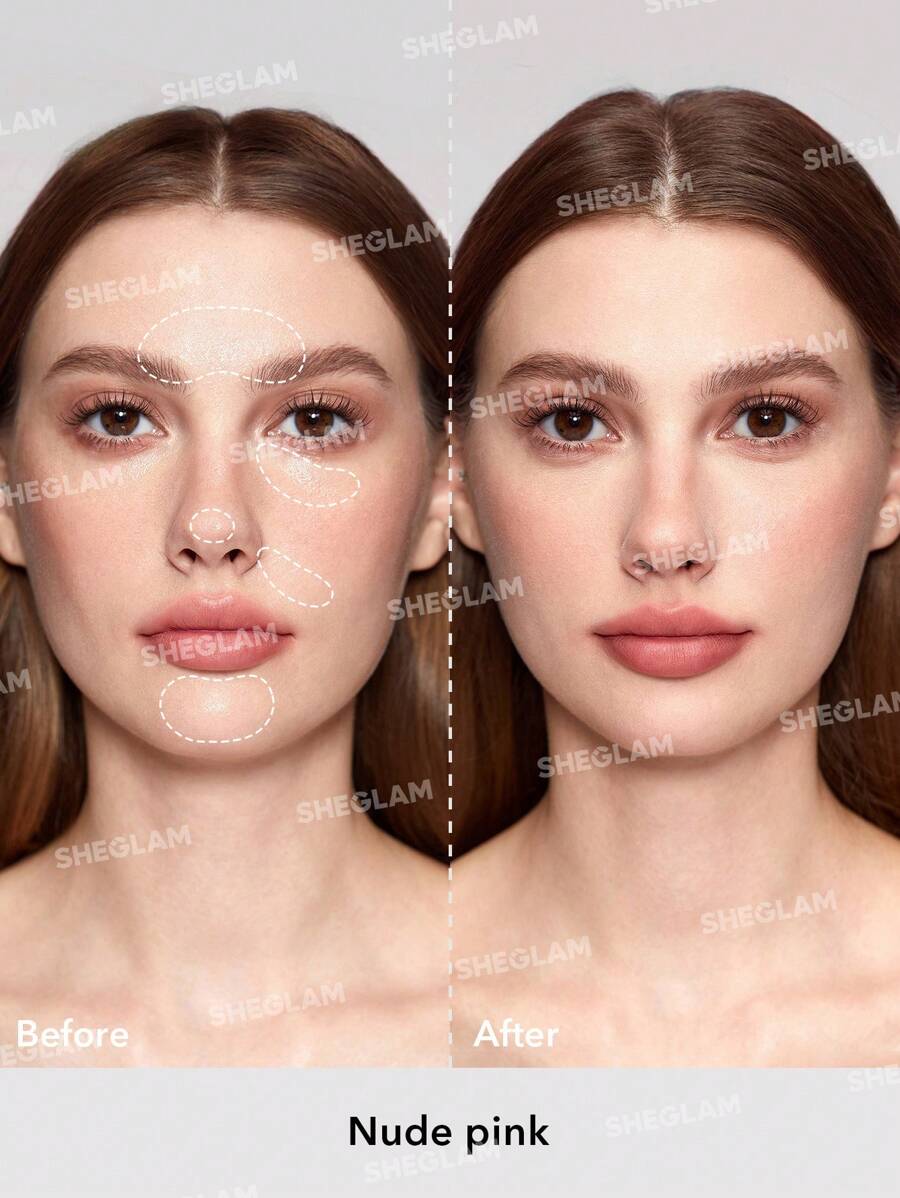 SHEGLAM Oil Control Powder بودرة مضغوطة وردي فاتح