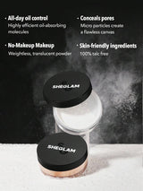 SHEGLAM Light Pink بودرة تثبيت سائبة غير لامعة