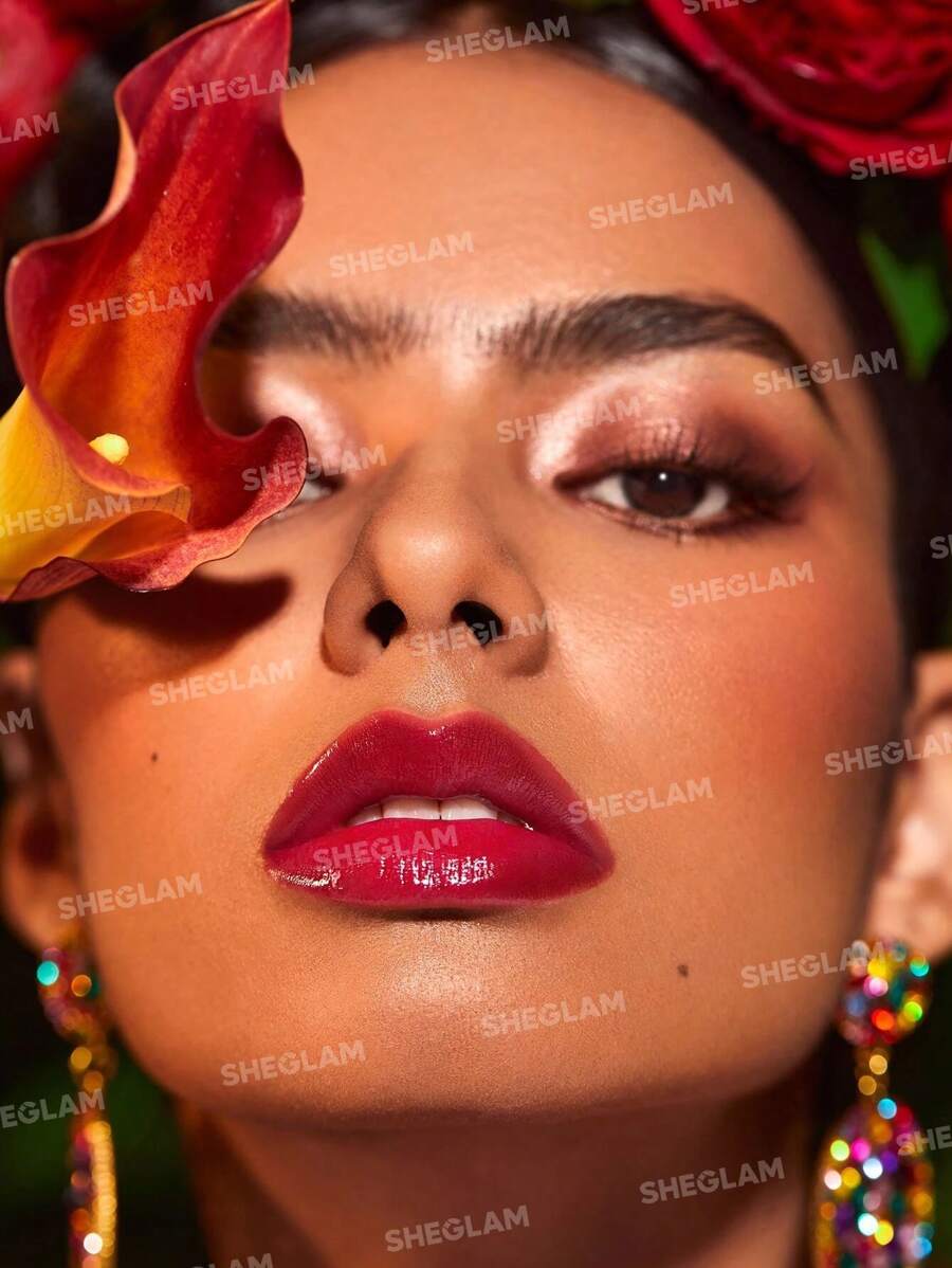 Frida Kahlo X SHEGLAM ملمع شفاه زهر كاهلو فريدا X-Easel