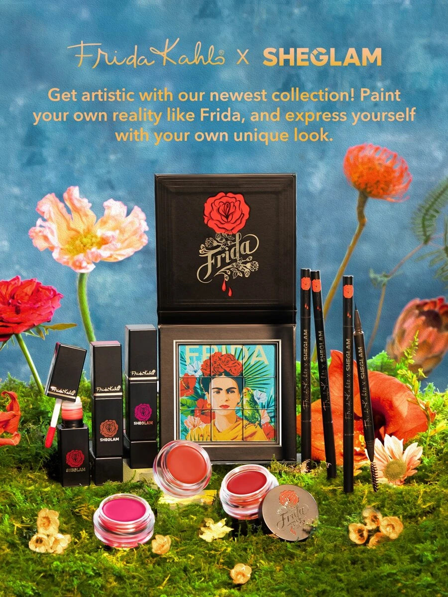 Frida Kahlo X SHEGLAM ملمع شفاه زهر كاهلو فريدا X-Easel