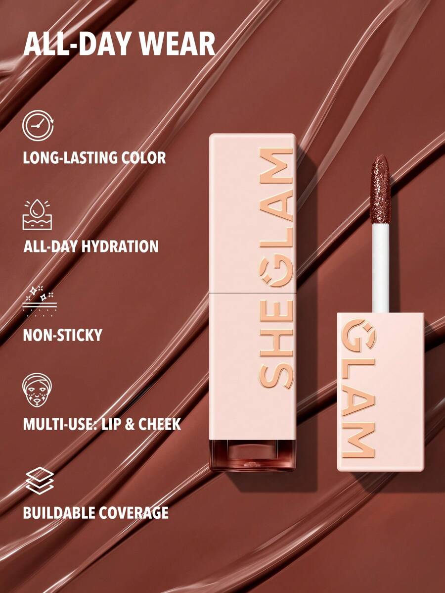 SHEGLAM خذ Hint Lip Tint-Mocha Loca عيد الميلاد شتاء عيد الشكر مكياج حفلات