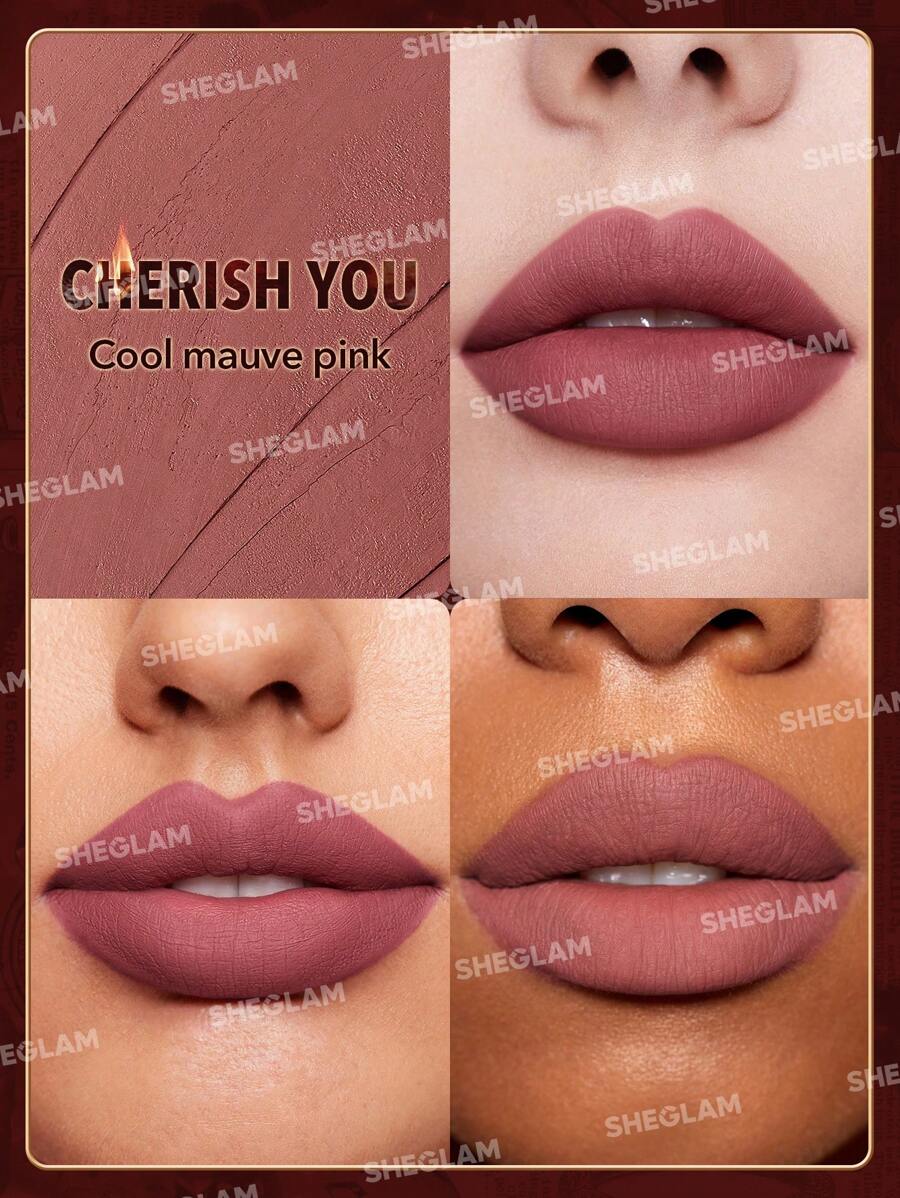 SHEGLAM أحمر شفاه غير لامع طويل الأمد