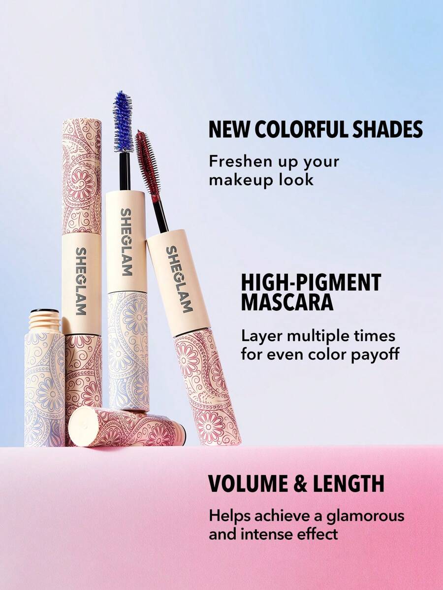 SHEGLAM ماسكارا All-In-One Volume & Length-Waterproof Blue