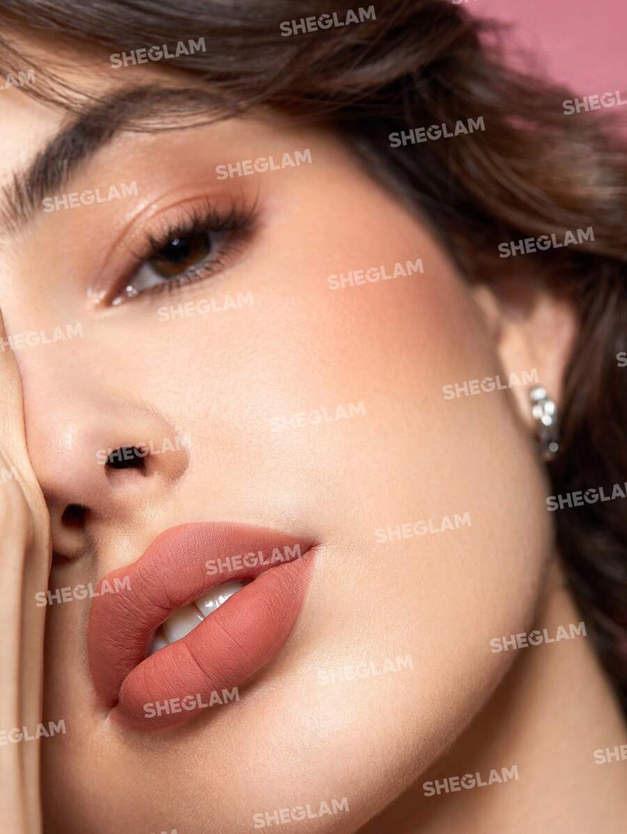 SHEGLAM أحمر خدود مضاد للماء ومثبت 16 ساعة من المدة الطويلة وبتركيبة ناعمة ولامعة وغنية بالألوان,تحديد شفايف مات عالي الصبغ