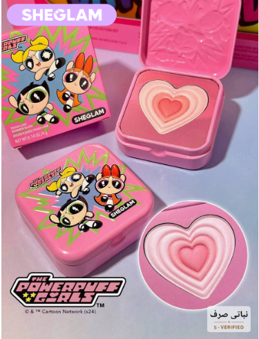 SHEGLAM The Powerpuff Girls Tough Love Utonium  أحمر خدود لامع