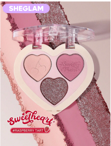 SHEGLAM Sweetheart Collection Berry Besties Raspberry Tart ثلاثي ألوان
