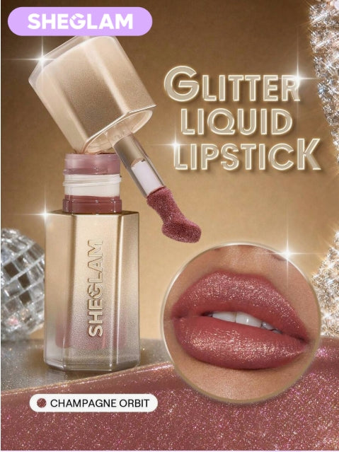 SHEGLAM Stardust Swipe أحمر شفاه سائل بلمعة جليتر 033