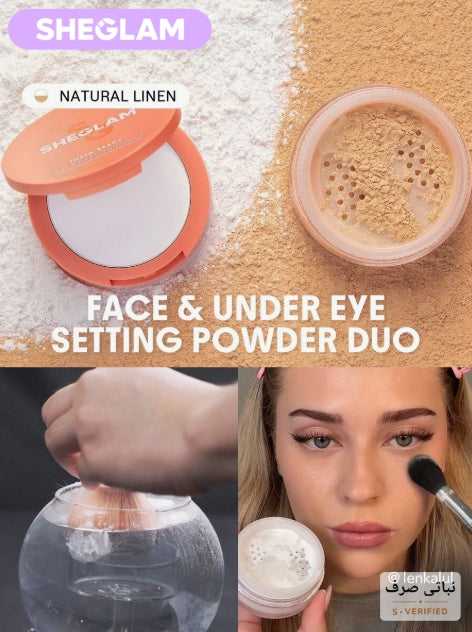 SHEGLAM Natural Linen بودرة تثبيت