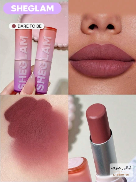 SHEGLAM Dynamatte Boom أحمر شفاه  كريمي مطفي ثابت ومقاوم للماء