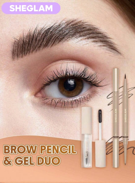 SHEGLAM Wild Brows On Demand طقم قلم وجل حواجب 2 قطعة