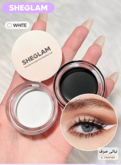 SHEGLAM جل تحديد عيون مكثف مقاوم للتلطخ