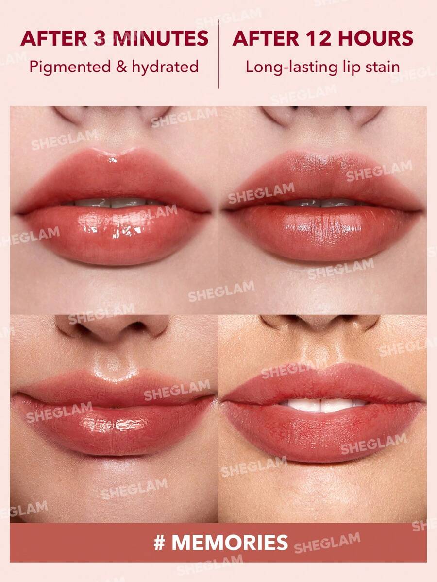 SHEGLAM أحمر شفاه سائل متغير اللون بلمعة عالية يدوم طويلاً