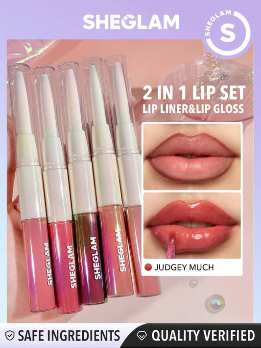 SHEGLAM Lip Rules & Gloss - Judgey Much قلم تحديد الشفاه
