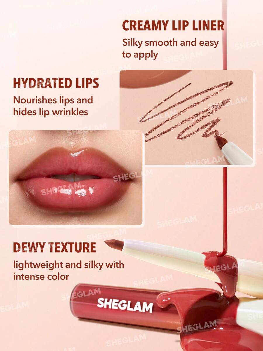 SHEGLAM Lip Rules & Gloss - Judgey Much قلم تحديد الشفاه