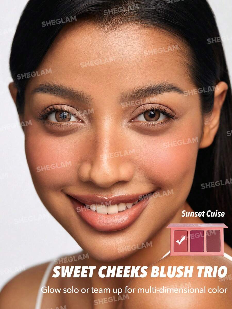 SHEGLAM Sweet Cheeks Blush Trio أحمر خدود ثلاثي بتركيبة ناعمة