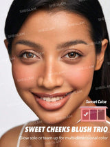 SHEGLAM Sweet Cheeks Blush Trio أحمر خدود ثلاثي بتركيبة ناعمة