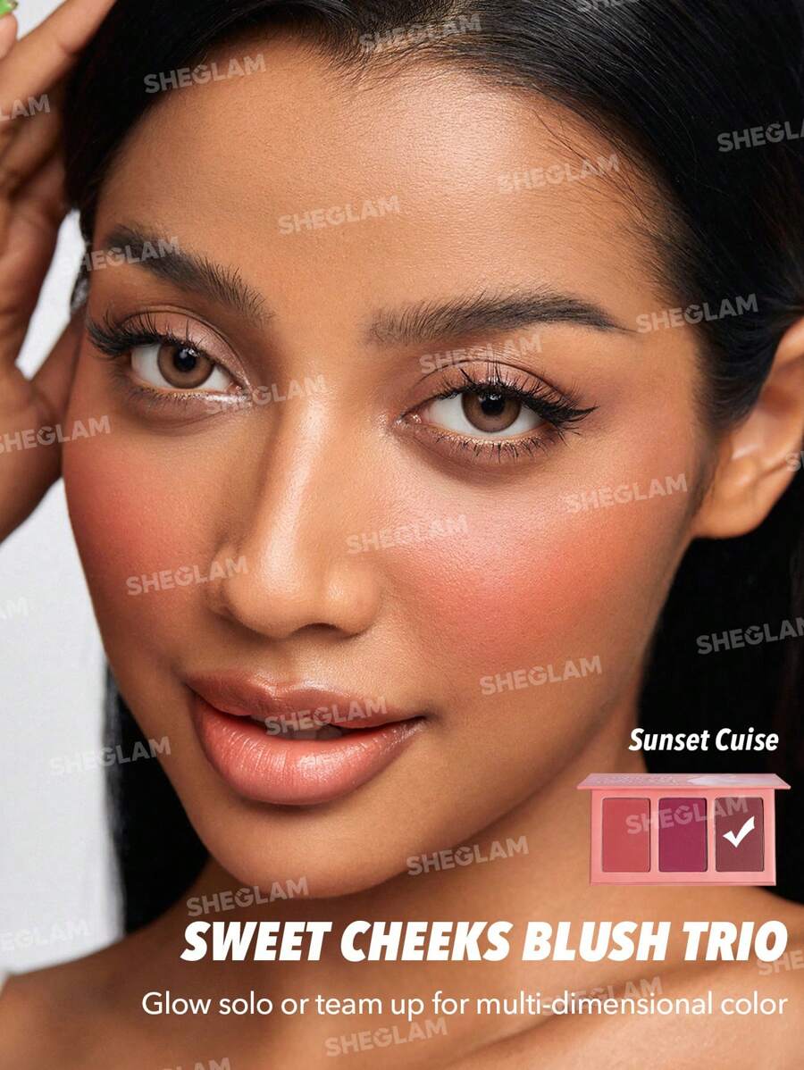 SHEGLAM Sweet Cheeks Blush Trio أحمر خدود ثلاثي بتركيبة ناعمة