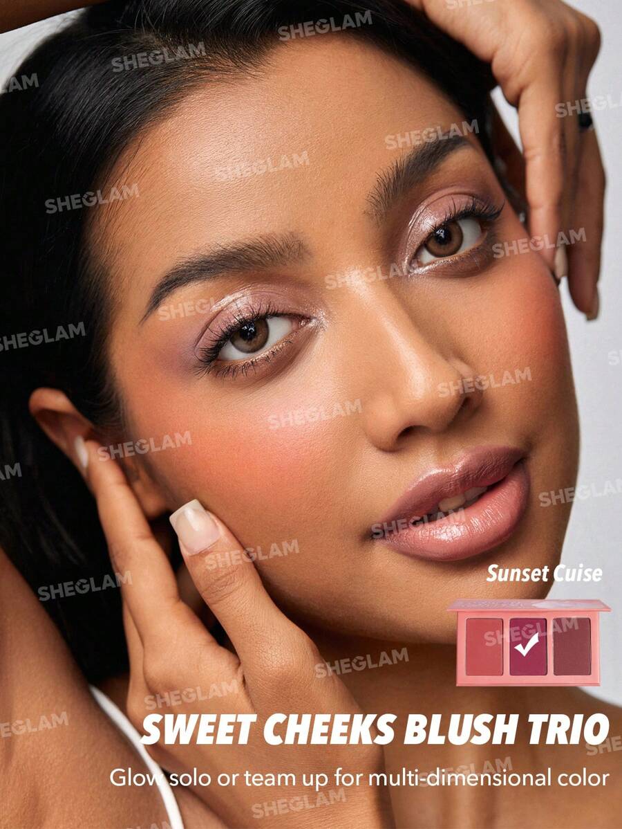 SHEGLAM Sweet Cheeks Blush Trio أحمر خدود ثلاثي بتركيبة ناعمة