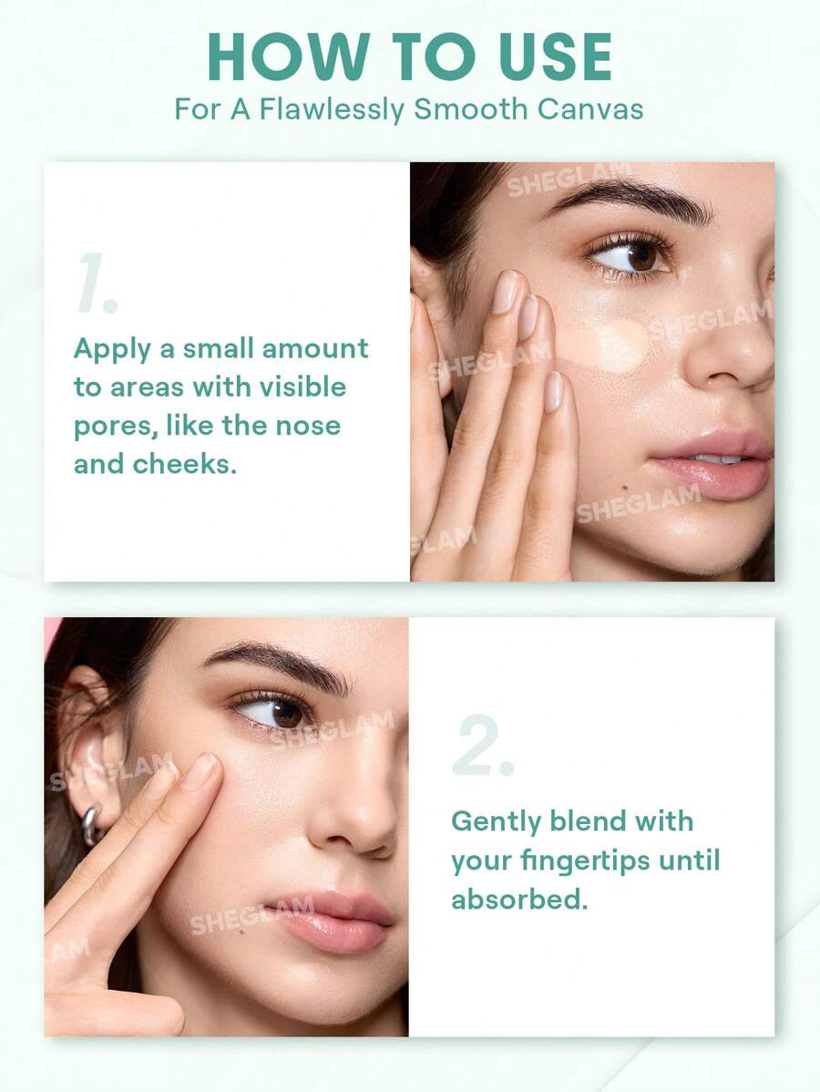 SHEGLAM جل خفيف بلون بيج يساعد على تصغير مظهر المسام