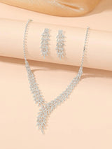 3Pcs/Set Rhinestone Decor Jewelry Set