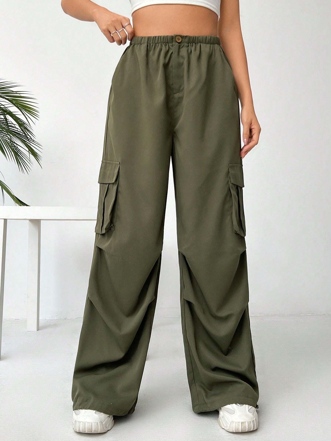 Ezwear Loose-Fit Casual Cargo Pants