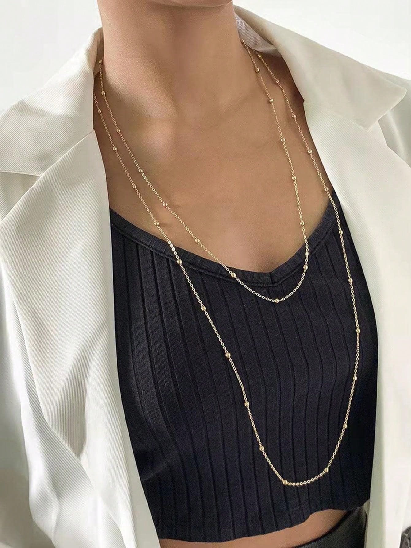 Minimalist Layered Chain Necklace