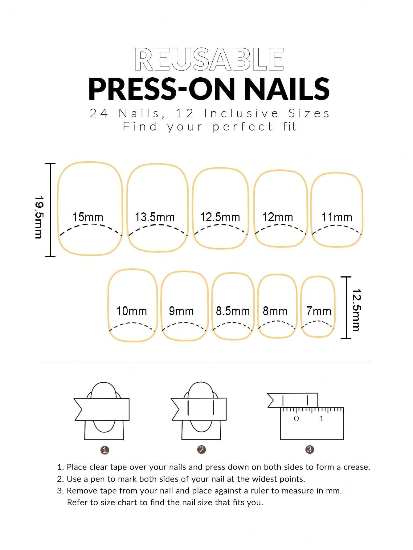 Instantly Upgrade Your Look with 24Pcs Long Square Gold Solid Mirror Effect Fake Nail & 1Pc Nail File & 1Sheet Nail Tape