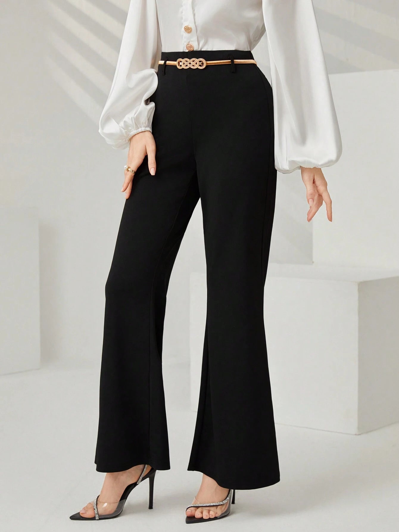 Modely Women'S Solid Color Flared Pants