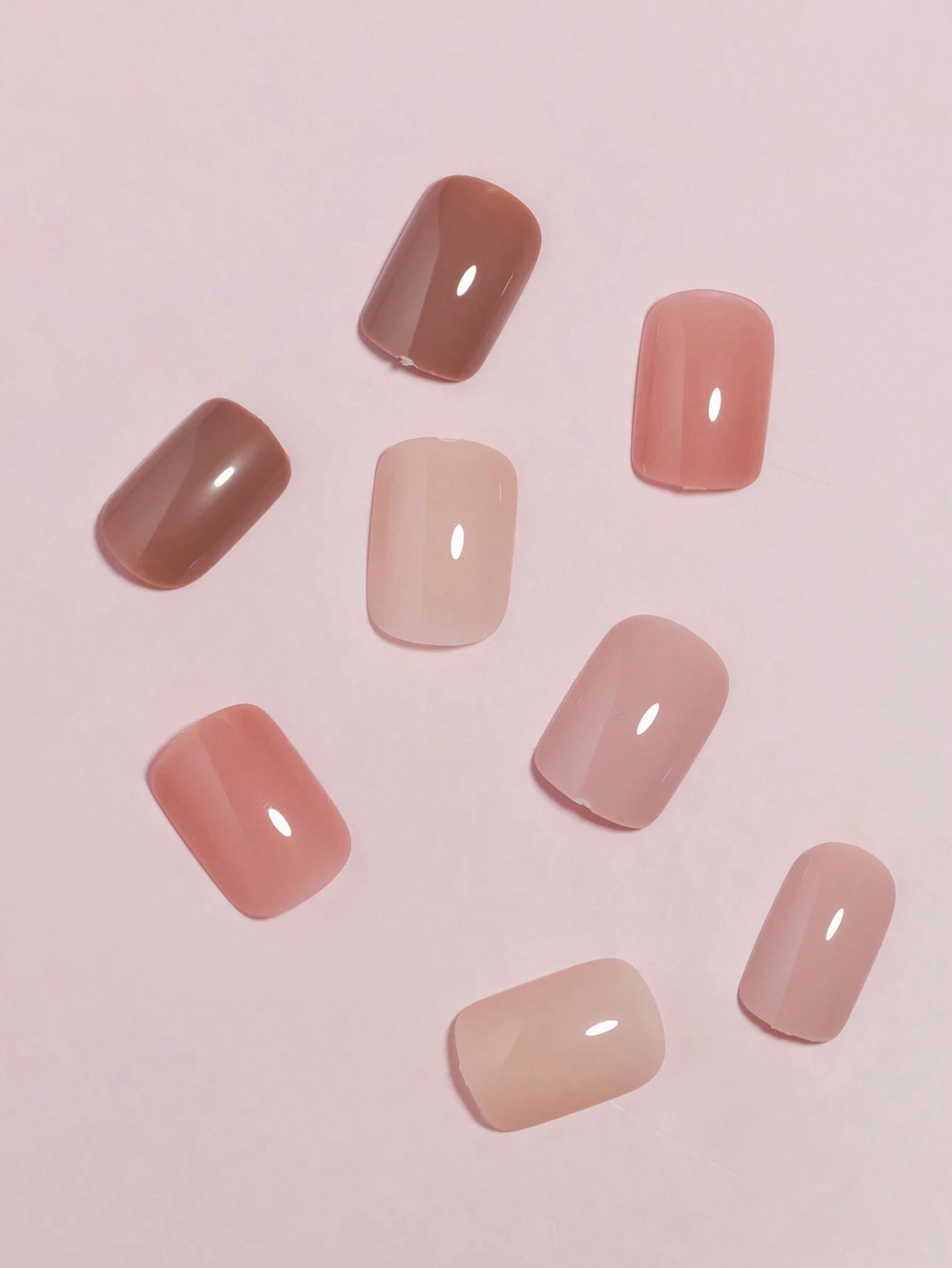96Pcs(4Colors) Short Square Press on Nails Acrylic Short Fake Nails Full Cover Black and White French Designs Shiny Glue on Nails False Nail as Gift for Women and Girls with Storage Box