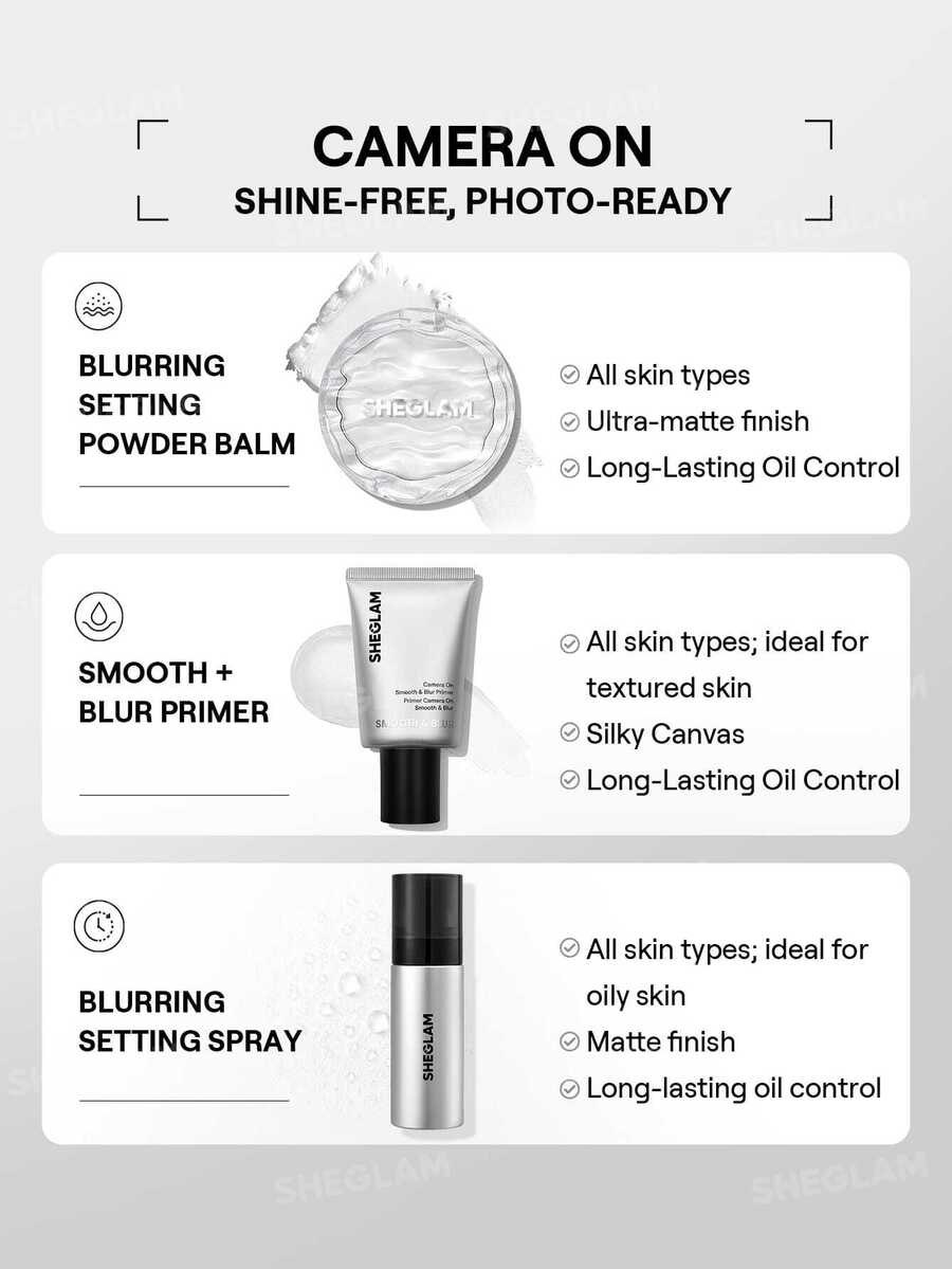 SHEGLAM Camera On بلسم بودرة تثبيت لتنعيم البشرة