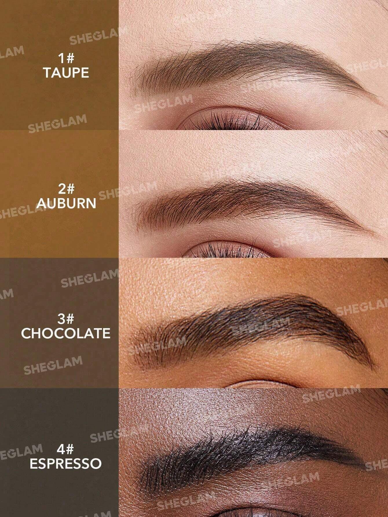 SHEGLAM Genius Eyebrow Stamp-Espresso Natural Eyebrow Powder Easy to Use One Step Eyebrow Shaping Kit Eyebrow Stencil Kit Eye Make up Black Friday Sale Eyebrow