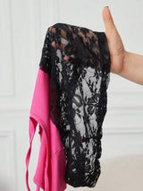 Ladies Lace Patchwork Cami Top and Shorts Sleepwear Set
