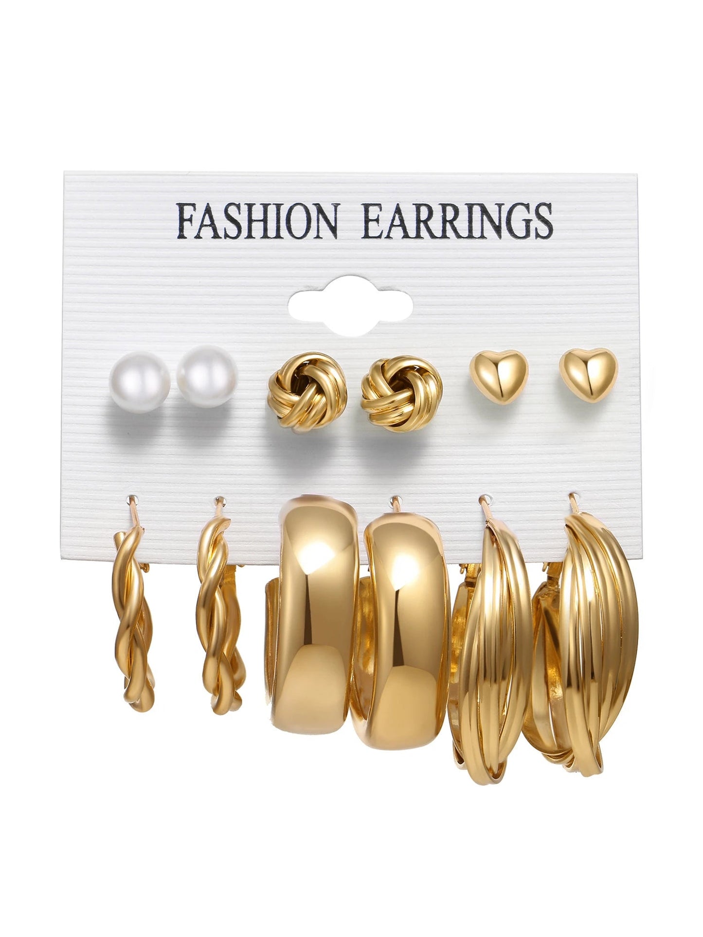 11Pairs Butterfly Geometric Decor Earrings Set