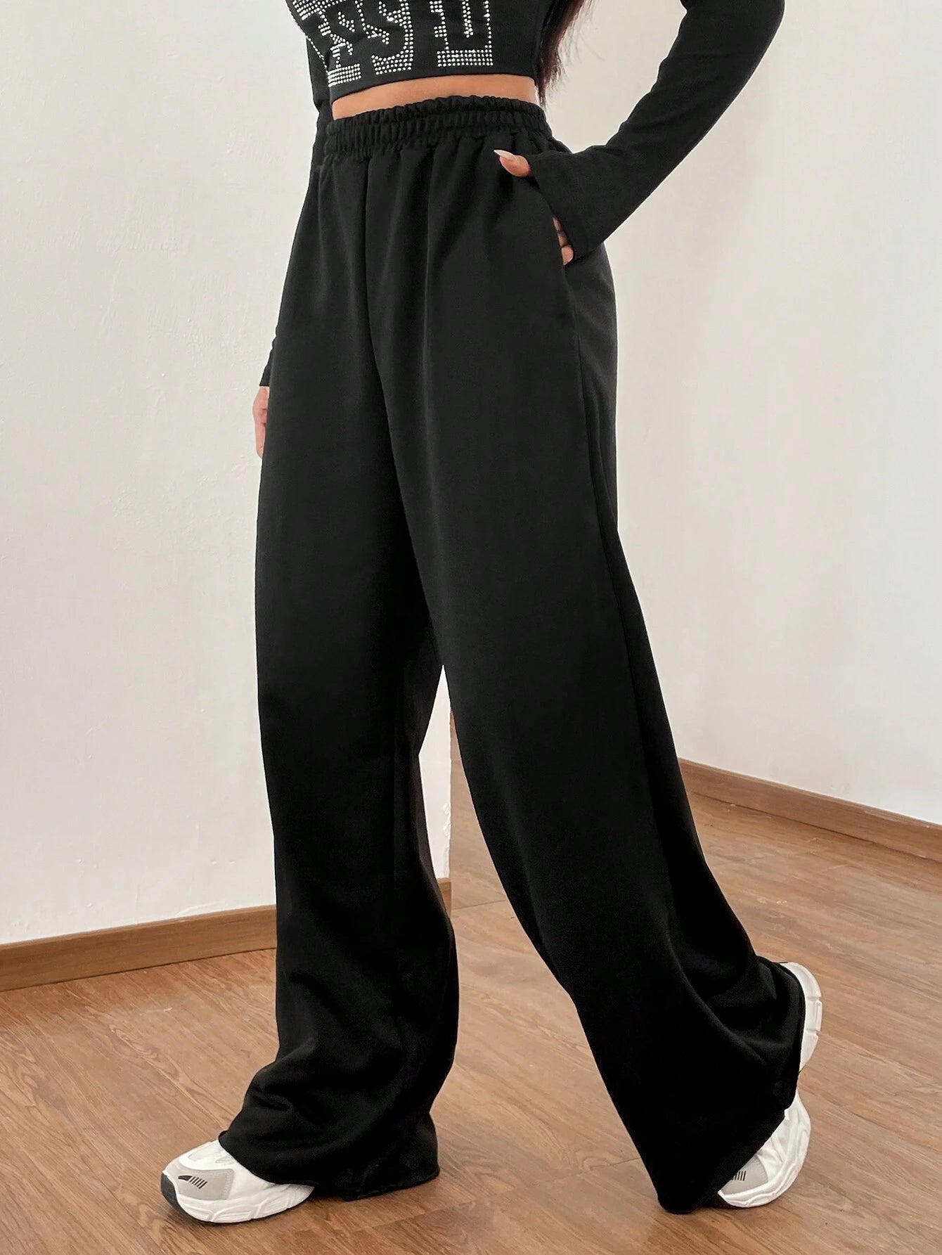 Ezwear Valentine'S Day Women'S Elastic Waist Sweatpants, Letter Printed