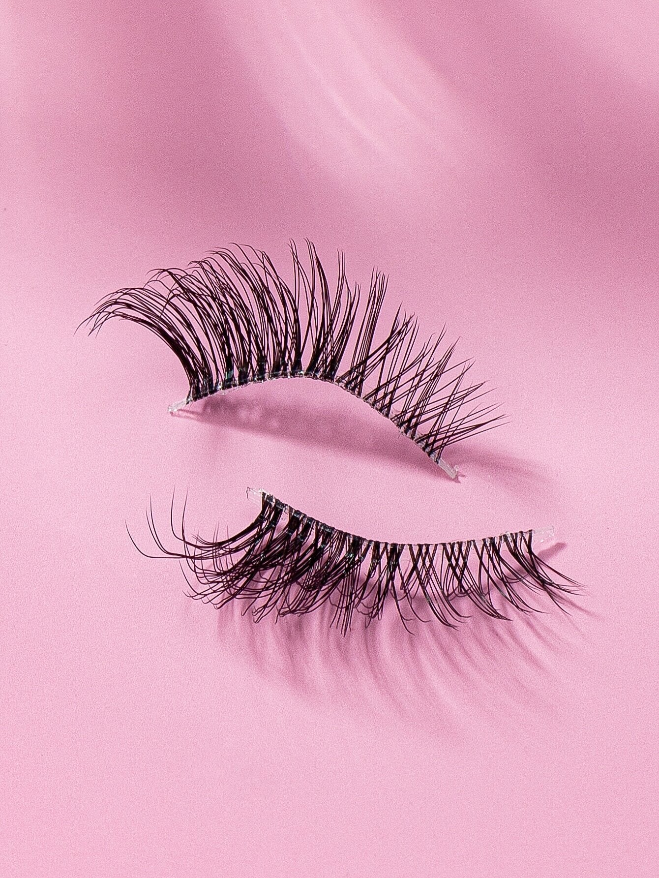 7Pairs/Set Natural Long 3D Crossed Transparent Stem False Eyelashes 5-13Mm