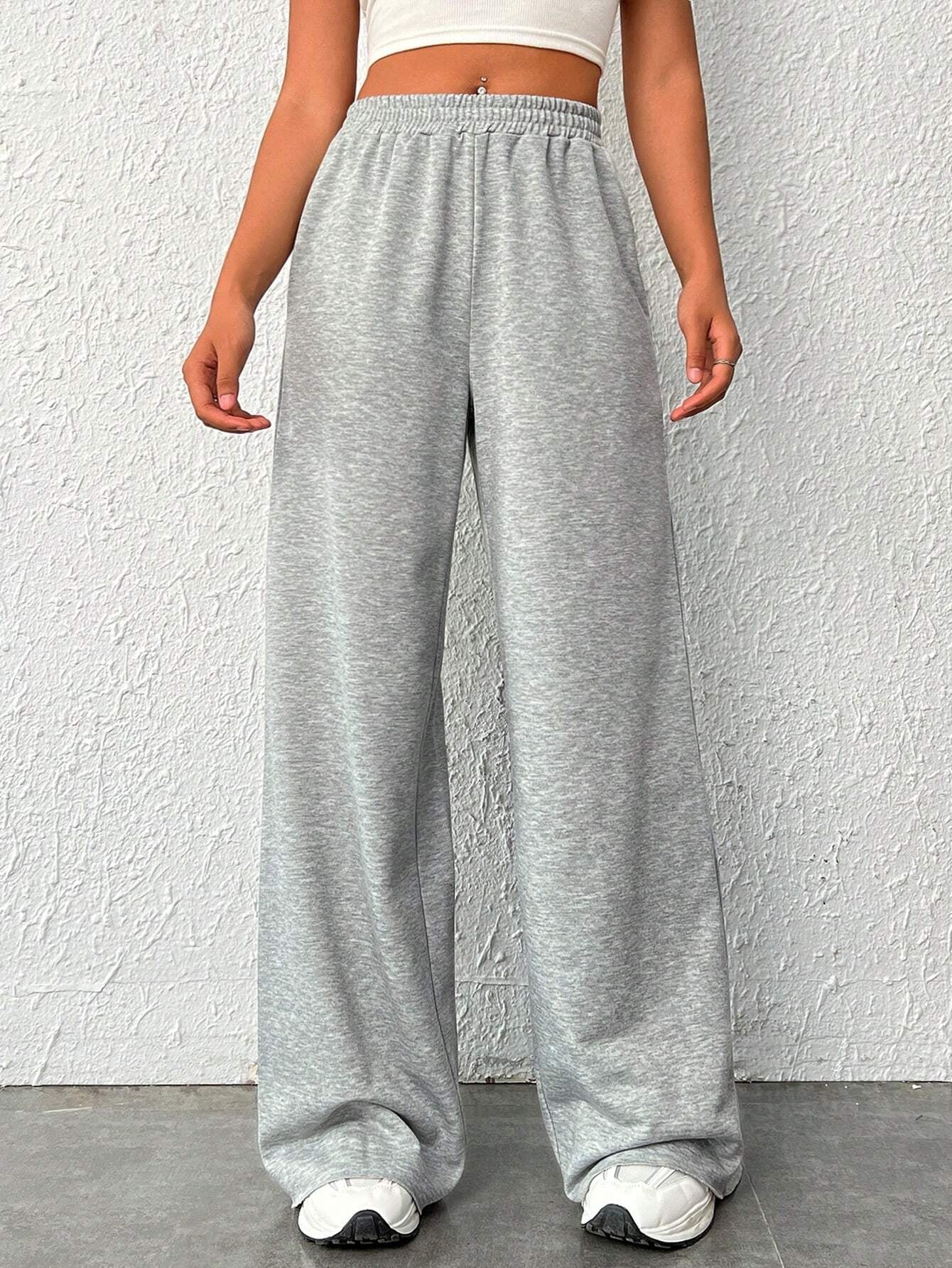 Ezwear Valentine'S Day Women'S Elastic Waist Sweatpants, Letter Printed