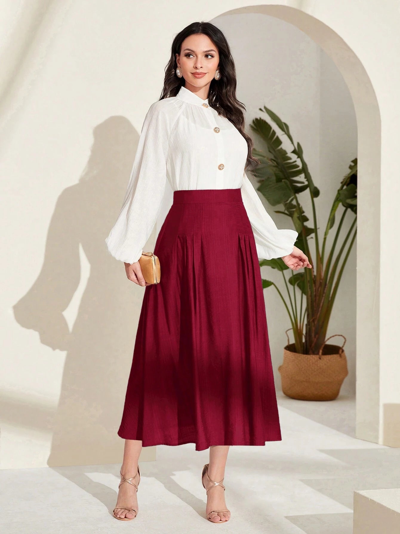 Modely Women'S Flowy Maxi Skirt