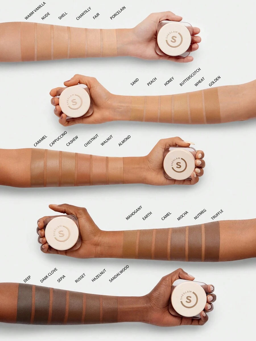 SHEGLAM عينة بلسم كريم أساس تغطية كاملة Skinfluencer - Butterscotch